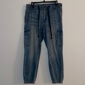 American eagle denim cargo jogger
